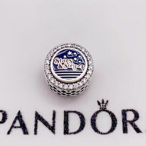 Pandora Stars & Stripes Charm | Sterling silver | Pandora US